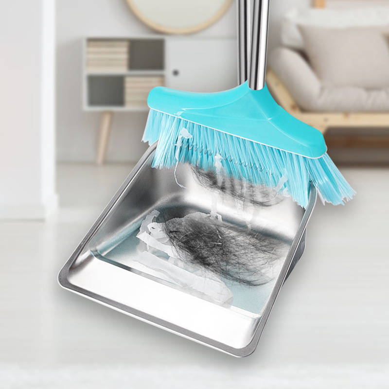 Naujas nerūdijančio plieno šiukšliadėžės sutirštintas šiukšlių kibiras buitinis lauko valymo kibiras šiukšlių kastuvas kelių valymo įrankis kibiras