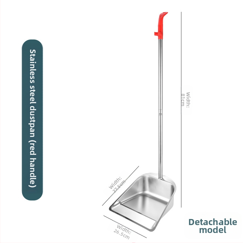Naujas nerūdijančio plieno šiukšliadėžės sutirštintas šiukšlių kibiras buitinis lauko valymo kibiras šiukšlių kastuvas kelių valymo įrankis kibiras