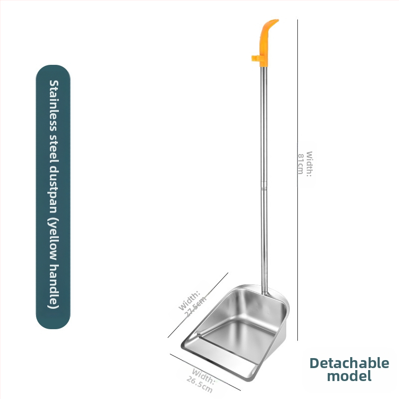Naujas nerūdijančio plieno šiukšliadėžės sutirštintas šiukšlių kibiras buitinis lauko valymo kibiras šiukšlių kastuvas kelių valymo įrankis kibiras