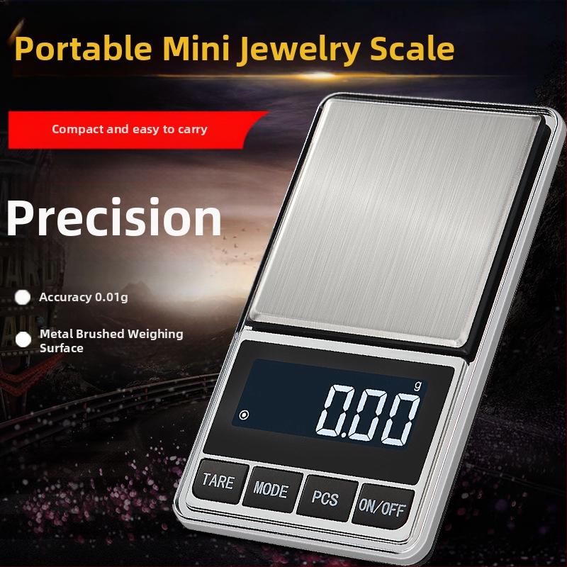 Мини грамова везна, китайска билкова медицинска везна за храна, прецизна кухненска везна за печене, 0,1 грама везна, електронна везна, 0,01 грама везна за бижута