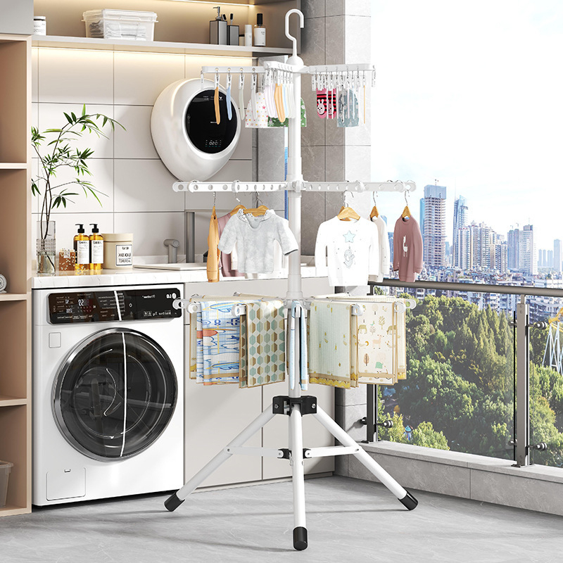 Beebikuivatusrest, põrandatüüpi kokkupandav, beebi spetsiaalne multifunktsionaalne kuivatusrest, mähkmekuivatusrest, rõdukuivatusrest