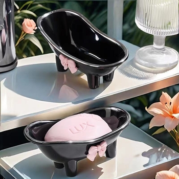 Δημιουργικό, κομψό, προσβάσιμο πολυτελές, απλό στυλ, σαπουνοκιβώτιο με φιόγκο, χαριτωμένο σαπουνοκιβώτιο μπανιέρας