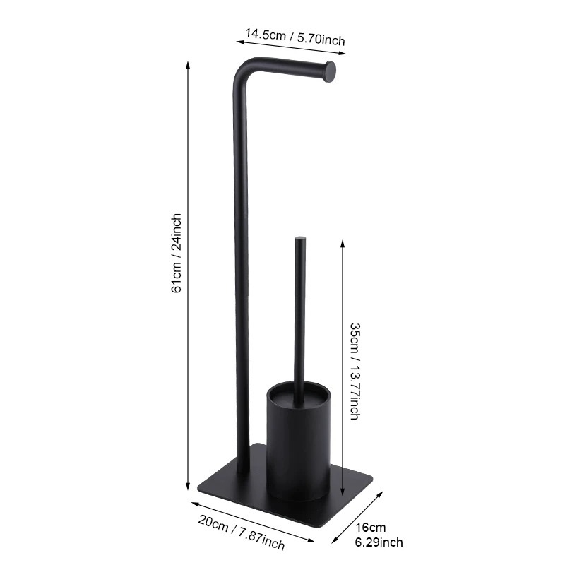 Tarpvalstybinis tualetinio popieriaus laikiklis su tualetinio popieriaus laikymo lentynėle, skirta tualetiniam šepetėliui, ritininio popieriaus laikikliu, skirtas užsienio prekybai