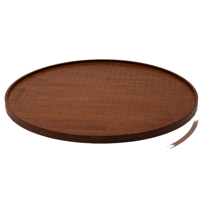 Egyszerű konyhai forgó fűszertároló állvány, asztali hálószoba kiegészítők, multifunkcionális bambusz tálca tároló állvány