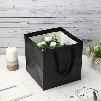 Τσάντα DIY για την Ημέρα του Αγίου Βαλεντίνου, τετράγωνη τσάντα Tote, τσάντα δώρου για την Ημέρα του Δασκάλου, τσάντα συσκευασίας από χαρτί Kraft, τσάντα δώρου Ins Style