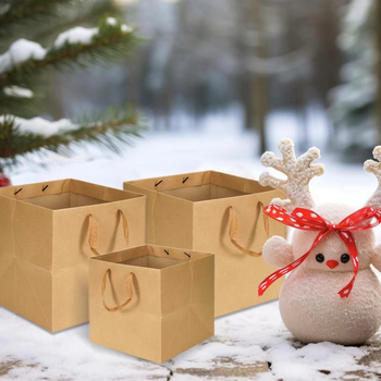 Τσάντα DIY για την Ημέρα του Αγίου Βαλεντίνου, τετράγωνη τσάντα Tote, τσάντα δώρου για την Ημέρα του Δασκάλου, τσάντα συσκευασίας από χαρτί Kraft, τσάντα δώρου Ins Style