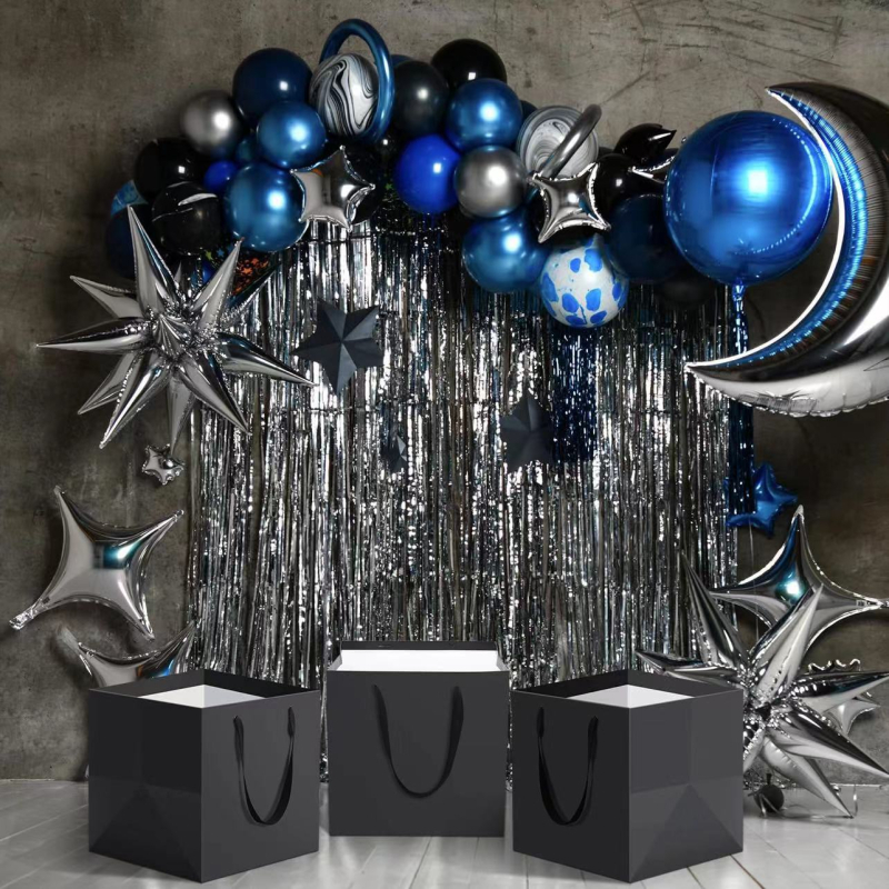 Τσάντα DIY για την Ημέρα του Αγίου Βαλεντίνου, τετράγωνη τσάντα Tote, τσάντα δώρου για την Ημέρα του Δασκάλου, τσάντα συσκευασίας από χαρτί Kraft, τσάντα δώρου Ins Style