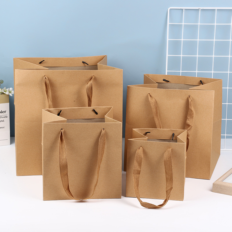 Τσάντα DIY για την Ημέρα του Αγίου Βαλεντίνου, τετράγωνη τσάντα Tote, τσάντα δώρου για την Ημέρα του Δασκάλου, τσάντα συσκευασίας από χαρτί Kraft, τσάντα δώρου Ins Style