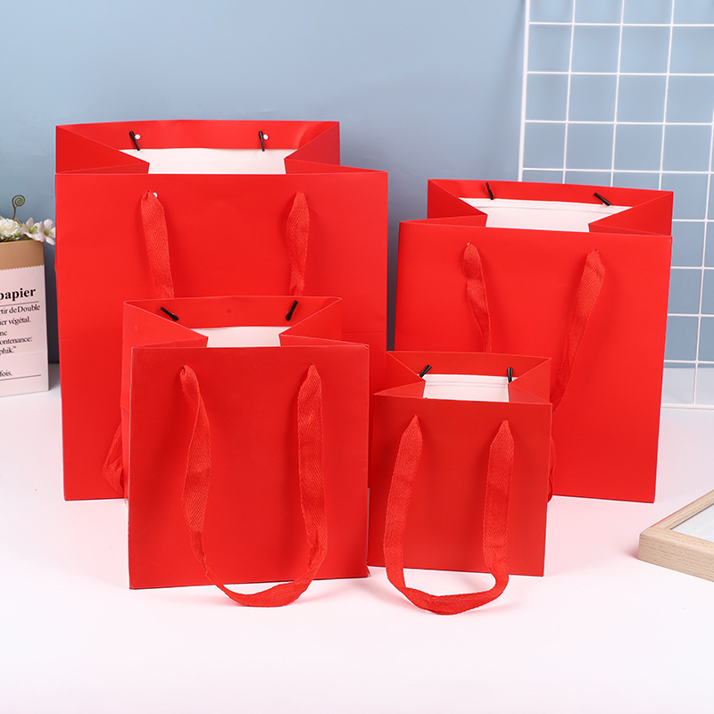 Τσάντα DIY για την Ημέρα του Αγίου Βαλεντίνου, τετράγωνη τσάντα Tote, τσάντα δώρου για την Ημέρα του Δασκάλου, τσάντα συσκευασίας από χαρτί Kraft, τσάντα δώρου Ins Style