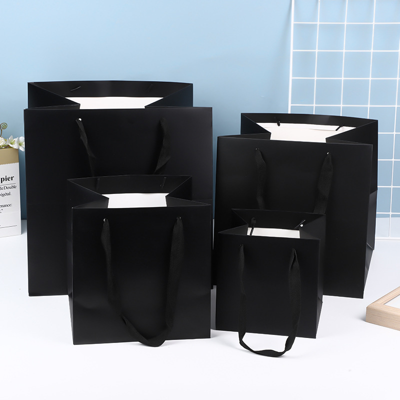 Τσάντα DIY για την Ημέρα του Αγίου Βαλεντίνου, τετράγωνη τσάντα Tote, τσάντα δώρου για την Ημέρα του Δασκάλου, τσάντα συσκευασίας από χαρτί Kraft, τσάντα δώρου Ins Style