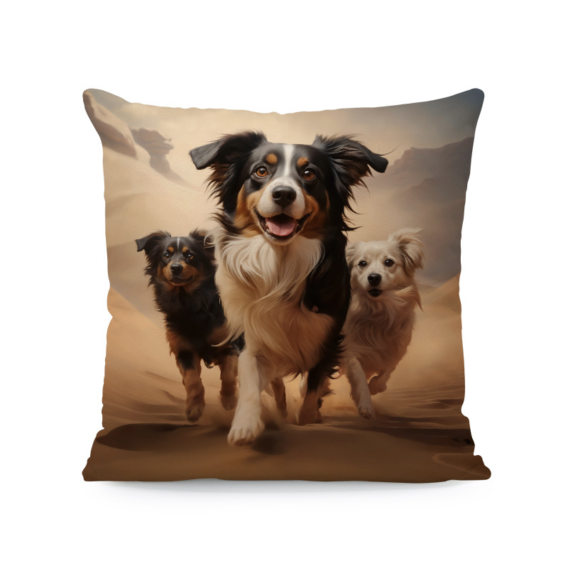 Παπαγάλος Rainforest Palm Leaf Σαλόνι Καναπές Διακοσμητικό Τετράγωνο Μαξιλαροθήκη Οκτώ Μαύρη Γάτα Αφηρημένη Αγελάδα Αλπακά Μαξιλάρι Κάλυμμα