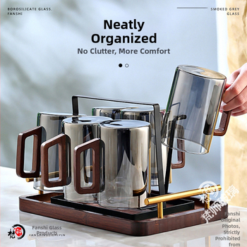 500ml suure mahutavusega tahmaklaasist majapidamis-, elutoa-, kõrge temperatuurikindel veekruus, kontori-, külalislahkuse- ja veekruus