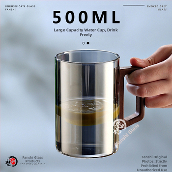 500ml suure mahutavusega tahmaklaasist majapidamis-, elutoa-, kõrge temperatuurikindel veekruus, kontori-, külalislahkuse- ja veekruus