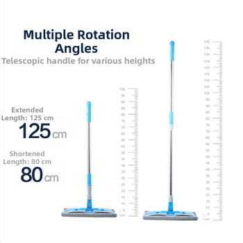 Dropshipping lame mopp pöörlev laisk majapidamismopp puitpõrandatele, kaheotstarbeline märg- ja kuivmopp riidest klambriga