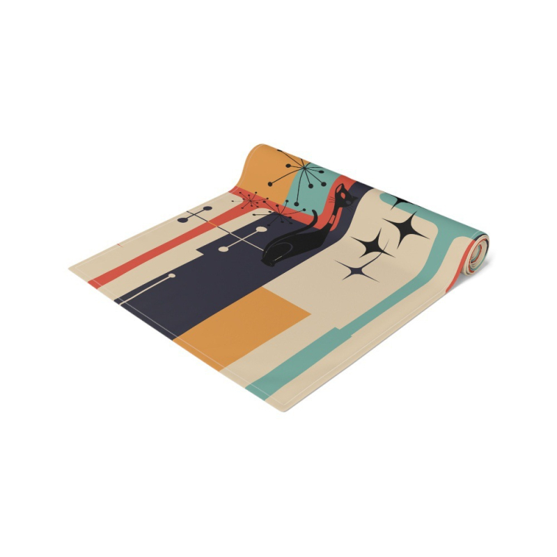 Galda karogs Vintage abstrakta māksla ģeometriskā druka restorāna telpas banketu dekorēšana temu AliExpress Amazon Cross Border