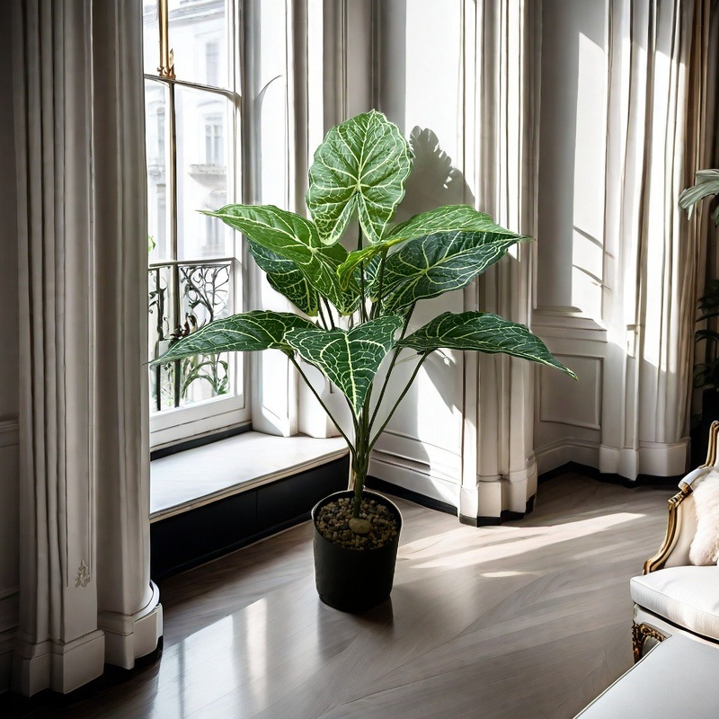 Amazon īpašais piedāvājums zaļo augu simulācijai, Sallian Aromato augi, podos audzēti mākslīgie ziedi un lapas, dekoratīvs ainavu dekoratīvs iekštelpu viesistabas svārsts