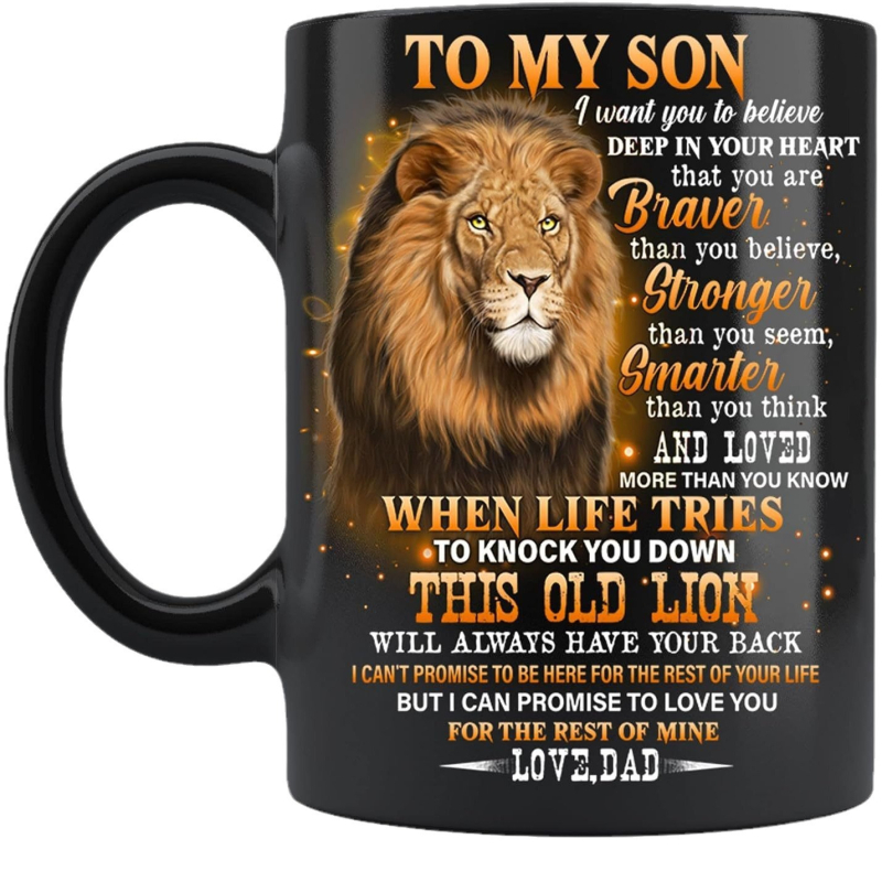 MU VÄIMEHELE Väimees Lõvi Poeg Keraamiline Kohvikruus Hunt Teetass Lõvi