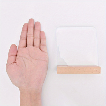 2D plokščias 1 akrilinis ženklas „Namai – mano mamos vieta“ su mediniu laikikliu