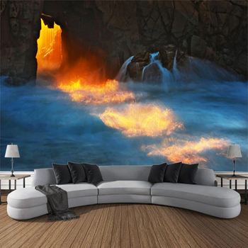 Olos peizažo spausdinimo gobeleno sienų pakabinimas, žvaigždėto dangaus boho kambario gobelenas, namų miegamojo svetainės gobeleno dekoracija