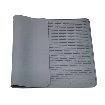 Διασυνοριακό προστατευτικό μαξιλαράκι σιλικόνης 20*28 ιντσών για ηλεκτρική κουζίνα, κάλυμμα σόμπας με κάθετο σχέδιο, μαξιλαράκι σιλικόνης για αποστράγγιση