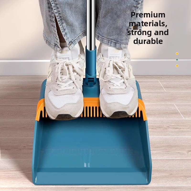 Tiesioginis gamyklinis šluotos kostiumas, didmeninė prekyba buitine minkšta vilnone šluota, plastikinė šluota, nelimpanti, plaukai, ilgi grandymo dantys, šiukšlių semtuvėlis