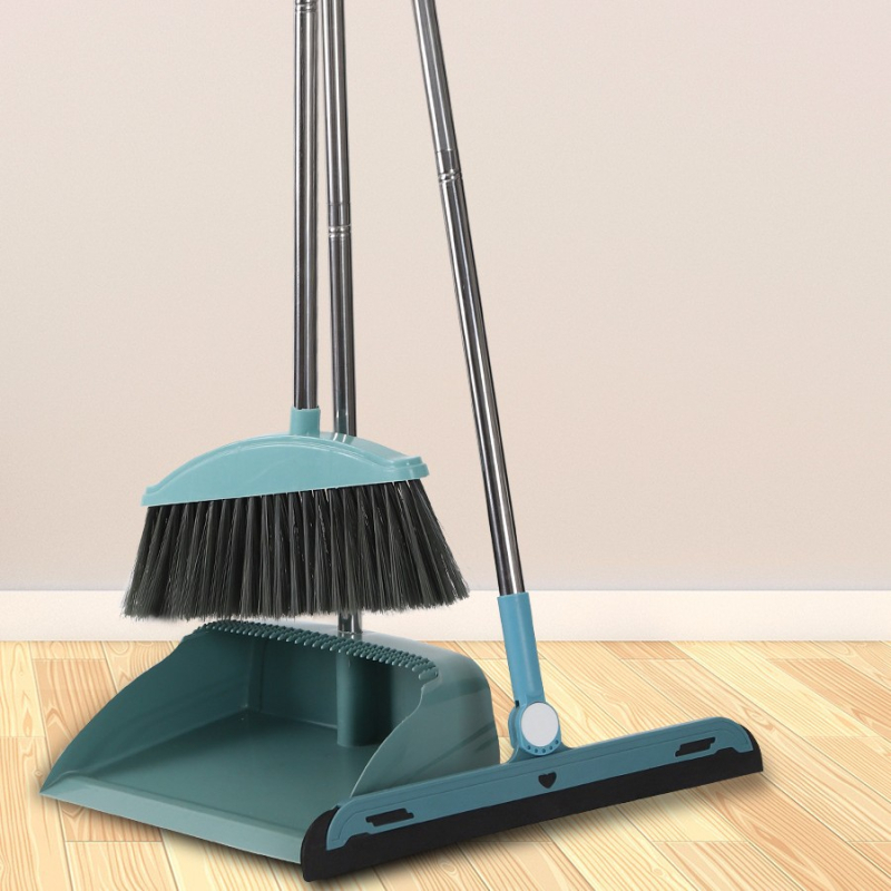 Tiesioginis gamyklinis šluotos kostiumas, didmeninė prekyba buitine minkšta vilnone šluota, plastikinė šluota, nelimpanti, plaukai, ilgi grandymo dantys, šiukšlių semtuvėlis