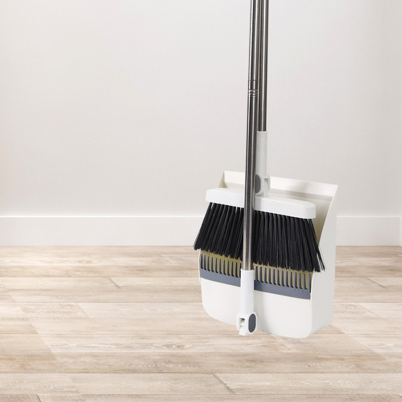 Tiesioginis gamyklinis šluotos kostiumas, didmeninė prekyba buitine minkšta vilnone šluota, plastikinė šluota, nelimpanti, plaukai, ilgi grandymo dantys, šiukšlių semtuvėlis