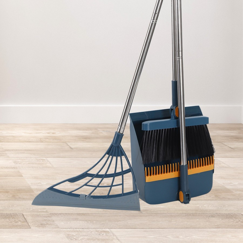 Tiesioginis gamyklinis šluotos kostiumas, didmeninė prekyba buitine minkšta vilnone šluota, plastikinė šluota, nelimpanti, plaukai, ilgi grandymo dantys, šiukšlių semtuvėlis