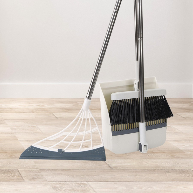 Tiesioginis gamyklinis šluotos kostiumas, didmeninė prekyba buitine minkšta vilnone šluota, plastikinė šluota, nelimpanti, plaukai, ilgi grandymo dantys, šiukšlių semtuvėlis