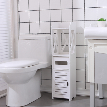 Vonios kambario daiktų laikymo lentyna, vandeniui atspari spintelė tualeto tarpams, ant grindų pastatoma kriauklės šoninė spintelė, praustuvas už gamyklinę kainą