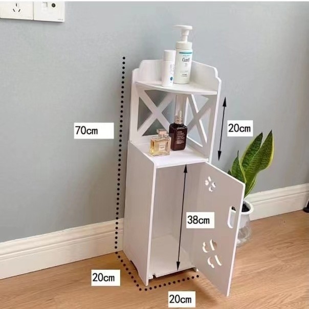 Vonios kambario daiktų laikymo lentyna, vandeniui atspari spintelė tualeto tarpams, ant grindų pastatoma kriauklės šoninė spintelė, praustuvas už gamyklinę kainą