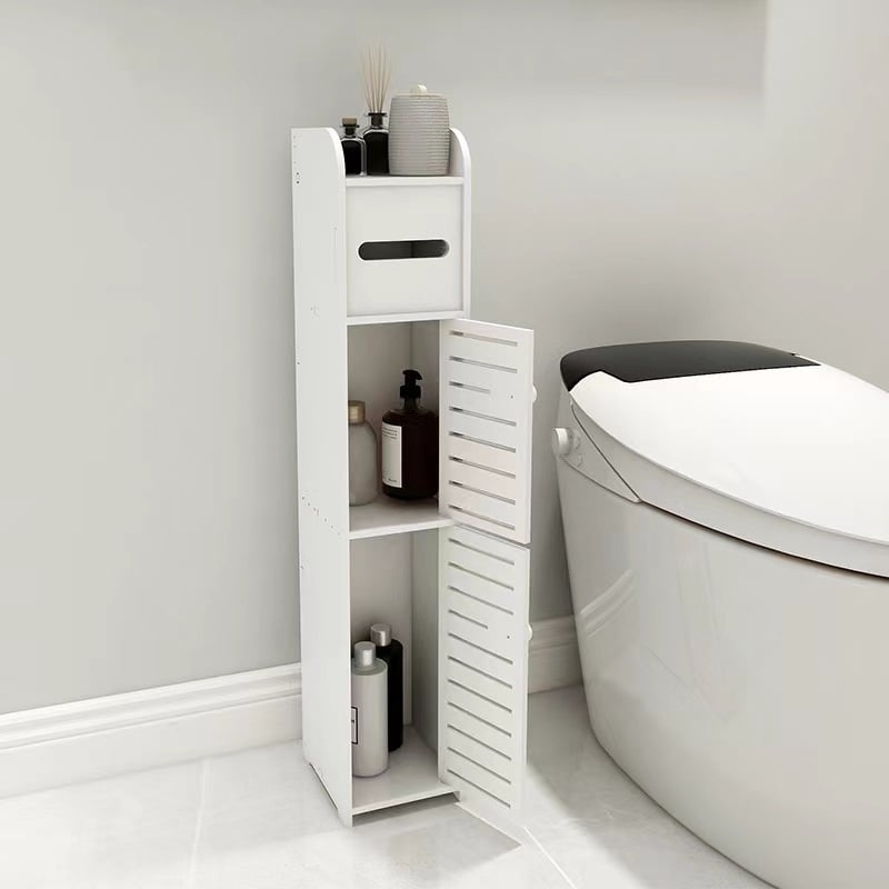 Vonios kambario daiktų laikymo lentyna, vandeniui atspari spintelė tualeto tarpams, ant grindų pastatoma kriauklės šoninė spintelė, praustuvas už gamyklinę kainą