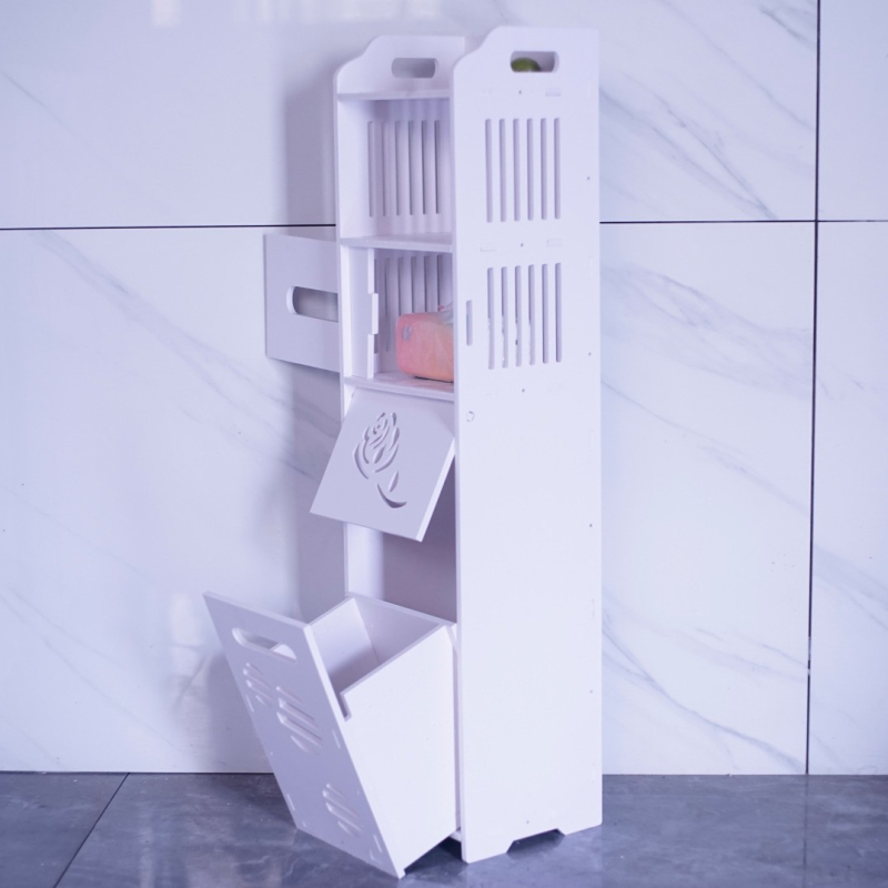 Vonios kambario daiktų laikymo lentyna, vandeniui atspari spintelė tualeto tarpams, ant grindų pastatoma kriauklės šoninė spintelė, praustuvas už gamyklinę kainą