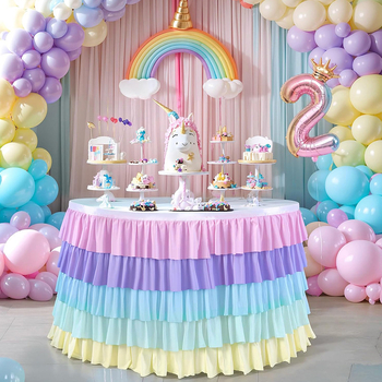 Σιφόν με πάχος γάμου, μωρό, συνέδριο, ειδική σύνθεση, εκδήλωση, διακόσμηση πάρτι από σιφόν, ορθογώνια φούστα τραπεζιού, πολυεστέρας