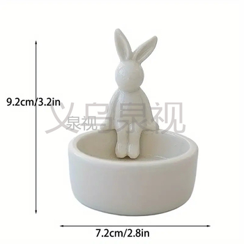 „Ins“ dervos animacinio zuikio žvakidė, „Nordic Home Aromatherapy“ žvakių reikmenys, namų apyvokos reikmenys, tarpvalstybiniai dervos amatai