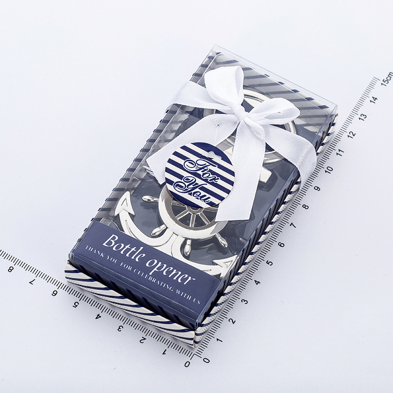 Креативен метален отварачка за бутилки бира, подарък за сватбени принадлежности, подарък за връщане на сватба, нов отварачка за бутилки с котва