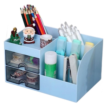Кутия за съхранение на канцеларски материали тип чекмедже, козметична кутия с голям капацитет, многофункционална, студентска химикалка Conner Simple