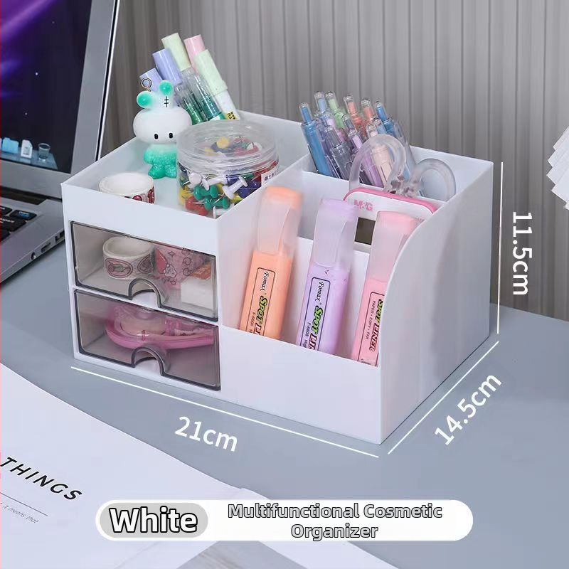 Кутия за съхранение на канцеларски материали тип чекмедже, козметична кутия с голям капацитет, многофункционална, студентска химикалка Conner Simple