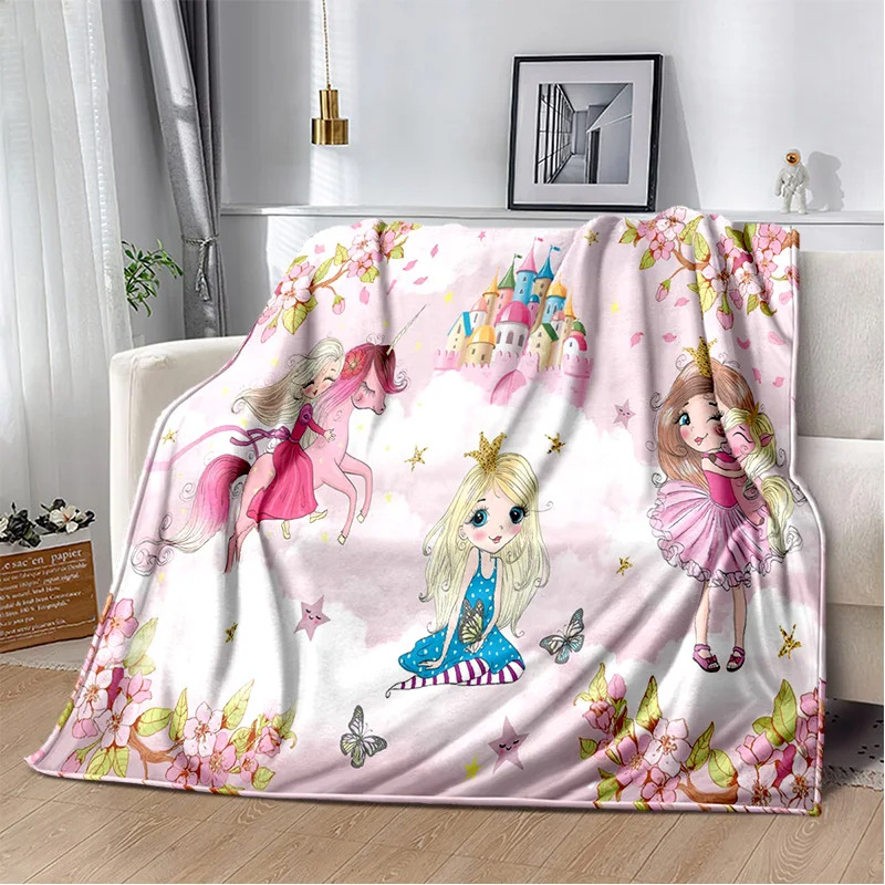 Armas balletitüdruk, baleriin, haldjas, koomiksitekk, flanelltekk elutoa, magamistoa diivani kaunistamiseks