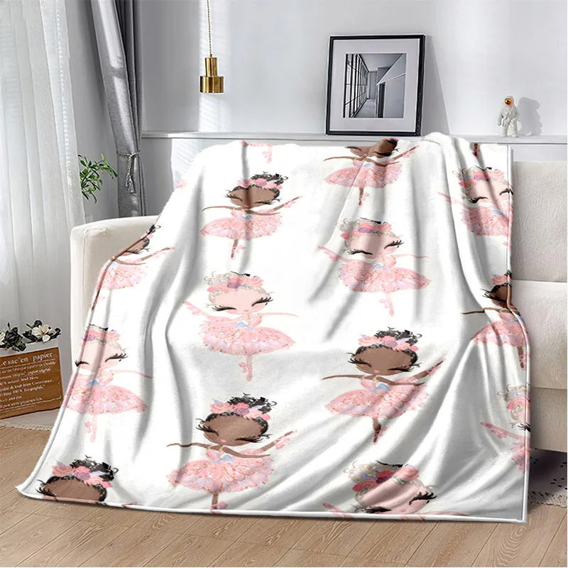 Armas balletitüdruk, baleriin, haldjas, koomiksitekk, flanelltekk elutoa, magamistoa diivani kaunistamiseks