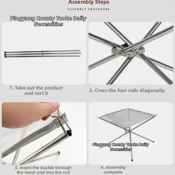 Kokkupandav lõkkease õues, kaasaskantav telkimislõkkease, kaasaskantav lõkkease, õues kasutatav küttepuude riiul, sepistatud rauast