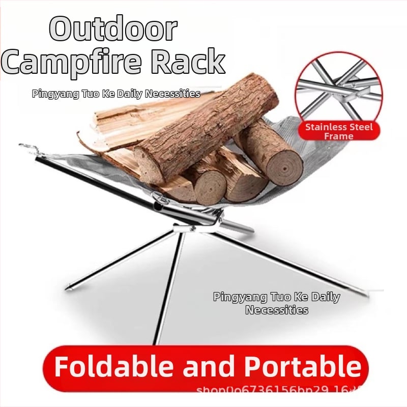 Kokkupandav lõkkease õues, kaasaskantav telkimislõkkease, kaasaskantav lõkkease, õues kasutatav küttepuude riiul, sepistatud rauast