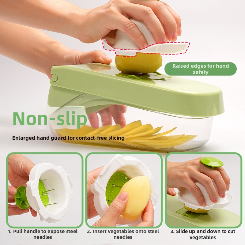 Трансграничен специален артефакт за рязане на зеленчуци, многофункционален ренде, резачка за картофи, шредер за лук, машина за рязане на зеленчуци