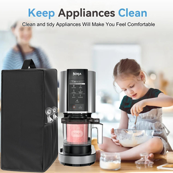 Νέο κάλυμμα σκόνης παγωτού με ξύρισμα κατάλληλο για Ninja Nc501 Creami Πολυτελές κάλυμμα μηχανής επιδορπίων 11 σε 1