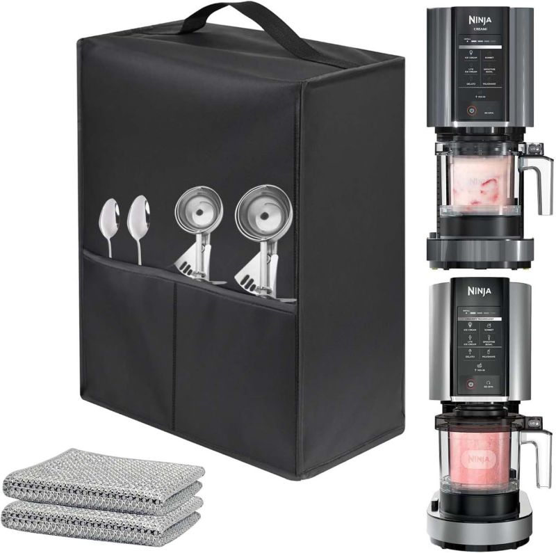 Capac de praf pentru mașină de înghețată rasă, potrivit pentru Ninja Nc501 Creami Luxury 11-în-1, capac pentru mașină de deserturi