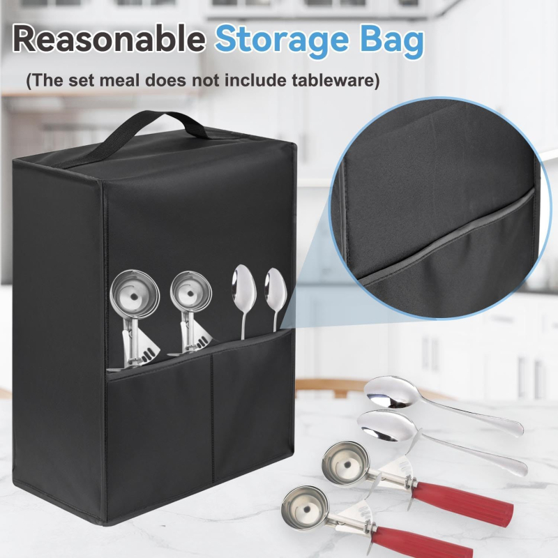 Capac de praf pentru mașină de înghețată rasă, potrivit pentru Ninja Nc501 Creami Luxury 11-în-1, capac pentru mașină de deserturi