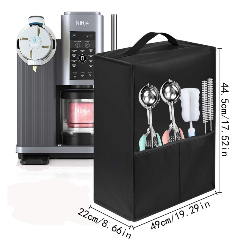 Capac de praf pentru mașină de înghețată rasă, potrivit pentru Ninja Nc501 Creami Luxury 11-în-1, capac pentru mașină de deserturi