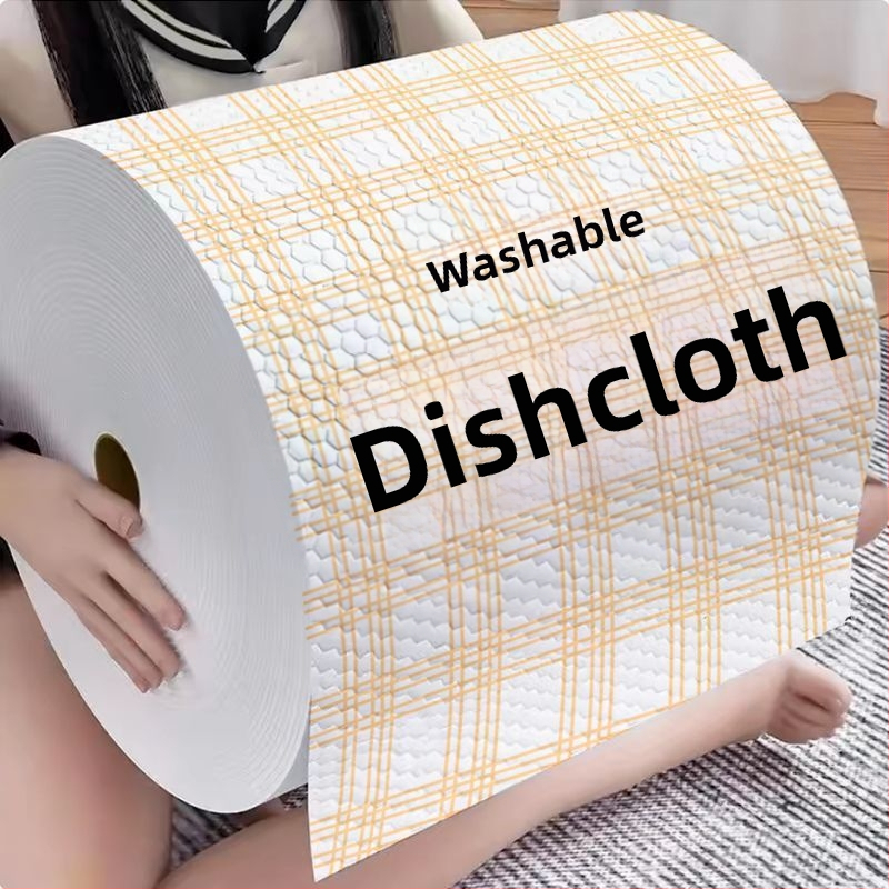 Virtuves papīra tīrīšanas piederumi Lazy Rag Vienreizlietojamā trauku mazgāšanas lupatiņa Ūdeni absorbējošs, sauss, mitrs, divējāda lietojuma, eļļu absorbējošs papīra dvielis Īpašs
