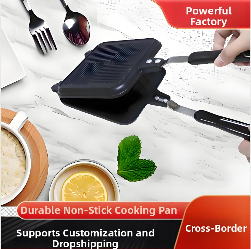 Mittenakkuva leiva-röstsaia küpsetuspann koduseks kasutamiseks, sobib pannkookide, võileibade ja kookide küpsetamiseks