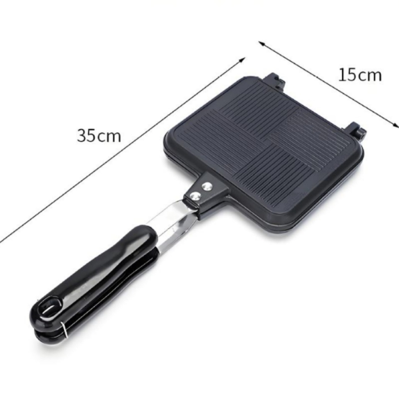 Mittenakkuva leiva-röstsaia küpsetuspann koduseks kasutamiseks, sobib pannkookide, võileibade ja kookide küpsetamiseks